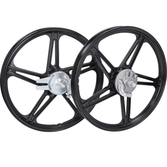 Fast Arrow wielset compleet 17 inch zwart glans Peugeot 103/SPX