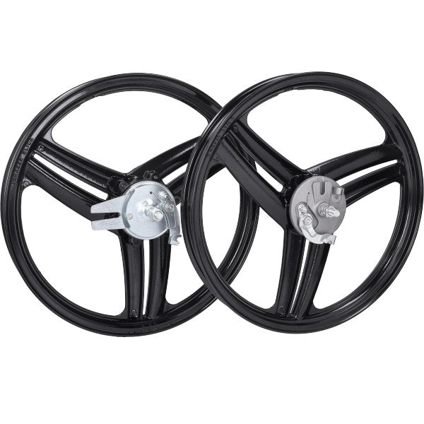 Fast Arrow wielset 3-spaaks 17 inch zwart glans Peugeot 103/SPX