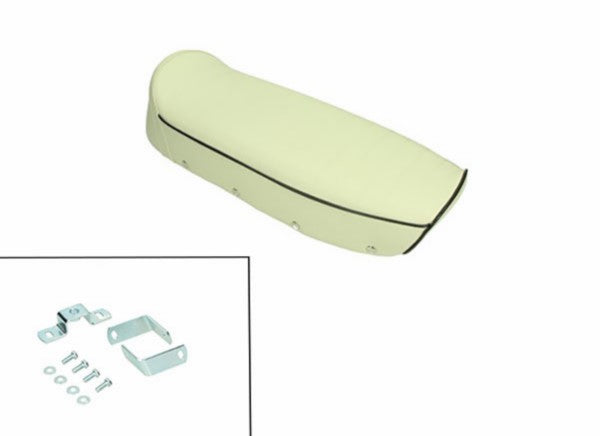 Buddyseat (Made In EU) Model Denfeld Creme met Zwarte Bies Zundapp