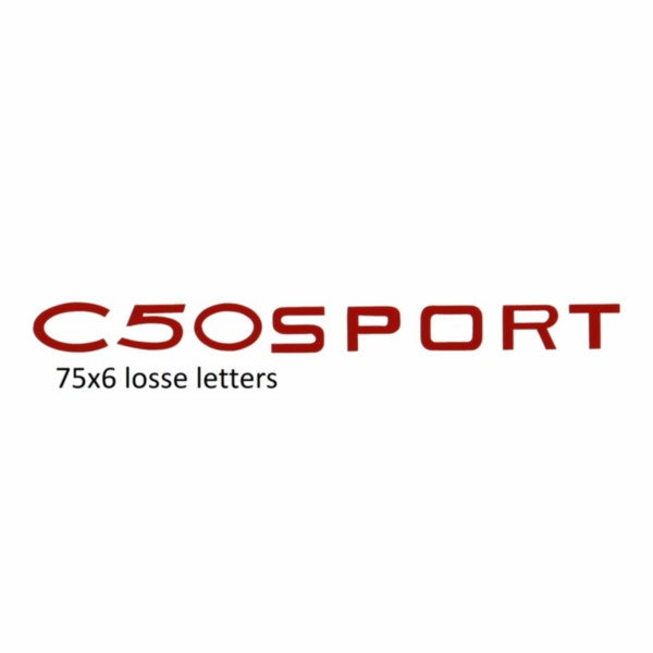 Sticker Benzinetank C50 Sport Rood Zundapp
