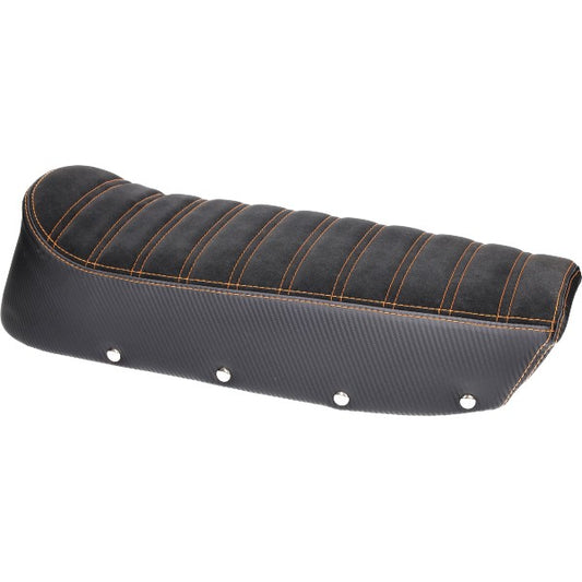 Buddyseat Model Denfeld Suede Carbon/oranje Zundapp