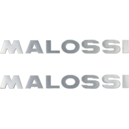 Malossi 3D woordsticker zilver 21 cm 2 stuks 3313735.s0