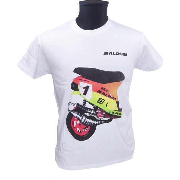 Malossi Zip Trophy T-shirt wit XS 4120092.W2