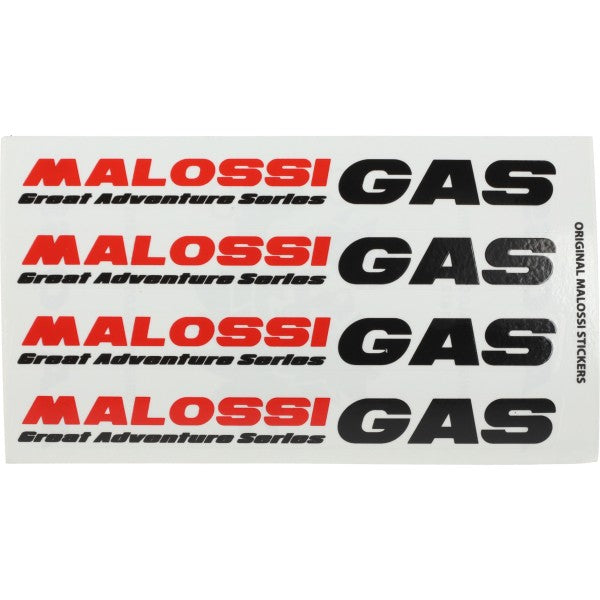 Malossi GAS woordsticker set 8x14 cm 3318121