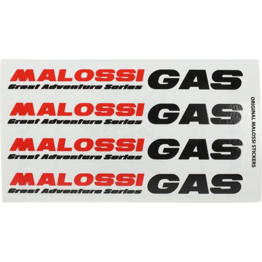 Malossi GAS woordsticker set 8x14 cm 3318121