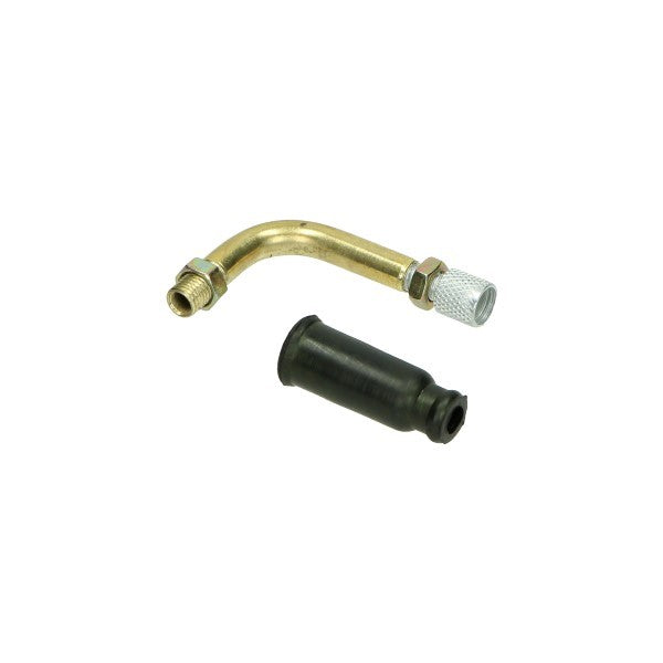 Elleboog op gasschuifdeksel Bing carburateur 6mm