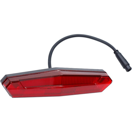 Achterlicht LED + Knipperlichten Bout Afstand 6cm, 6-PINS H6C Stekker V8 - V20 Fatbike
