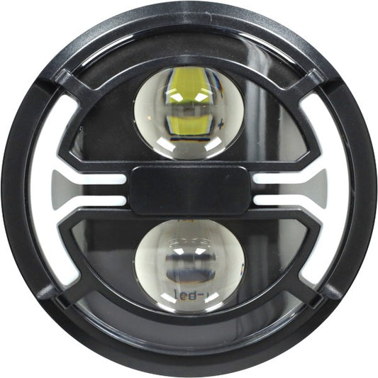 Koplamp LED + Montageset met 5 Polige Stekker (Knipperlichten Ingebouwd) V8 Fatbike