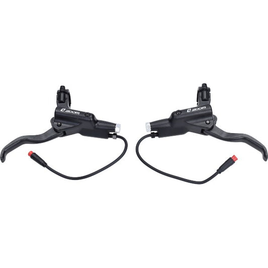 Remhendel Set Hydraulisch 2-POLIGE Stekker, Zoom Greep 8cm Rode Stekker V8 Fatbike