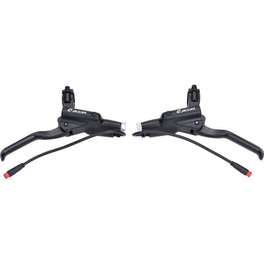 Remhendel Set Hydraulisch 2-POLIGE Stekker, Zoom Greep 9cm Rode Stekker V8 Fatbike