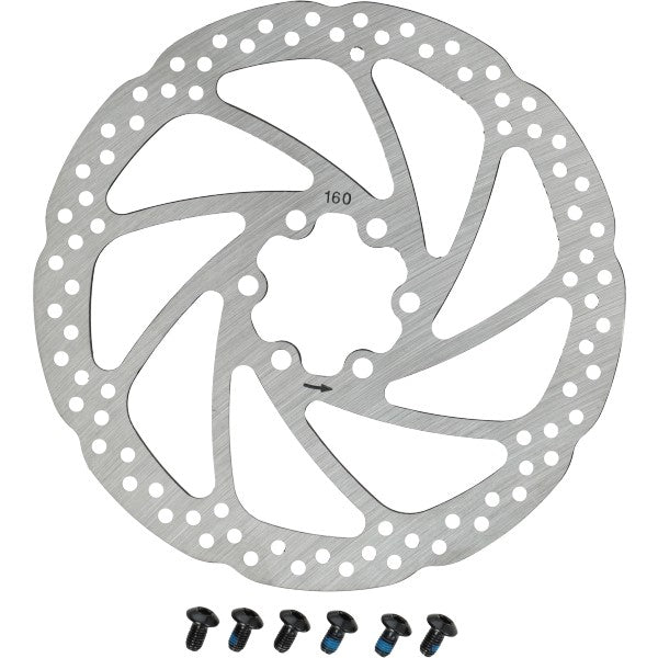 Remschijf Rvs 6-GAATS Versie Diameter 160mm Fatbike