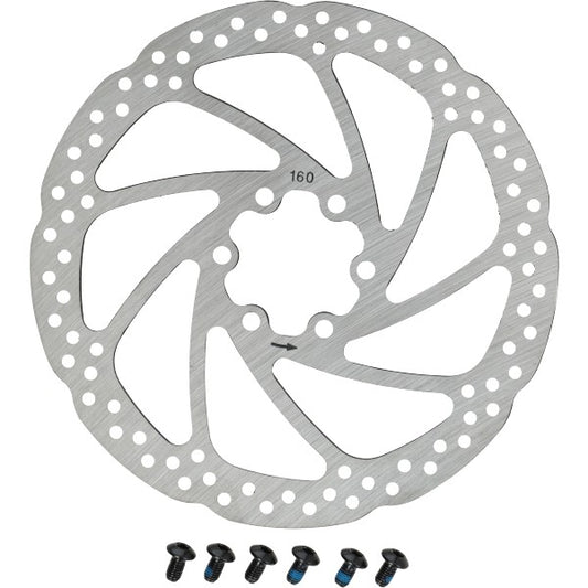 Remschijf Rvs 6-GAATS Versie Diameter 160mm Fatbike