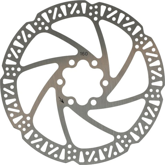 Remschijf Hydraulisch incl bouten 6-GAATS Versie Diameter 160mm Fatbike