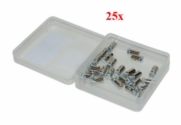 Schroefnippel gaskabel 6x9mm - 25 stuks
