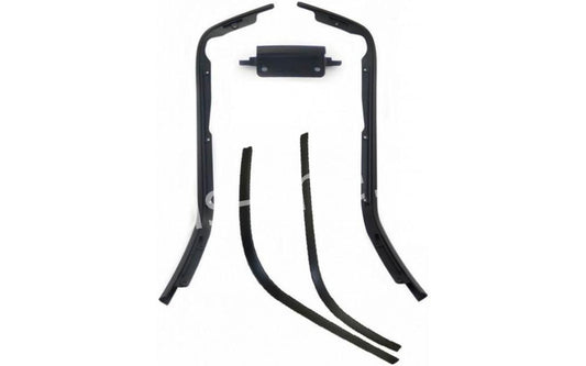 Sierlijst set bovenzijde Vespa Sprint / Primavera glans zwart (5-delig)