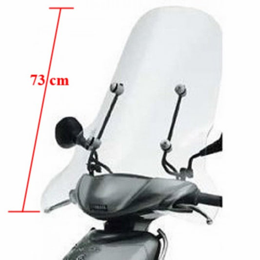 Windscherm Yamaha Origineel met Bevestigingsset Hoog 73cm Helder NEO2002 5RNW07100000