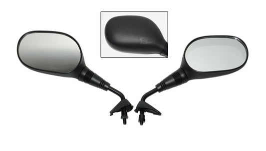 Spiegelset DMP Origineel Model E-keur M8 Zwart Neo, NEO2002, Ovetto 2T