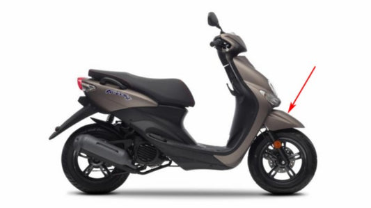 Voorspatbord Yamaha Origineel Titanium Bruin/grijs Neo VA2008 5C2F151100PN