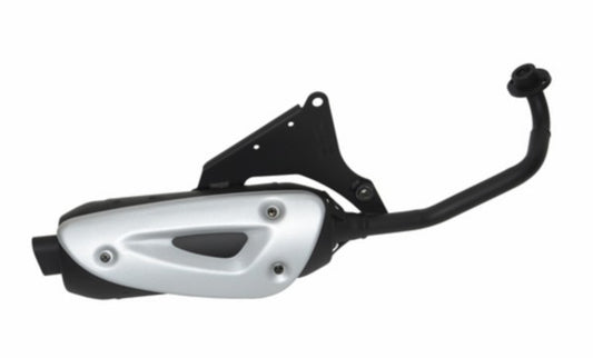 Uitlaat Tecno (Made In EU) Zwart Aerox 4T, Nitro 4T, Ovetto, Giggle, Neo 4T