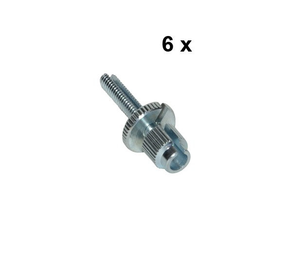 Kabelstelbout M6 met gleuf kort D36 – 6 stuks
