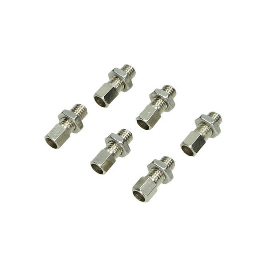 Stelbouten M8x25 mm zonder gleuf - 6 stuks