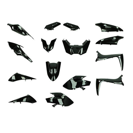 Plaatwerkset EURO-5 Yamaha Zwart Glans 15-DELIG T-MAX560