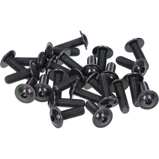 Speednut bout M5 x 16 mm zwart - 25 stuks