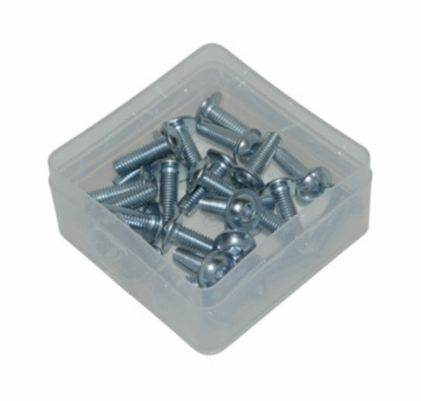 Speednutbout M6 x 20 mm zwart - 25 stuks