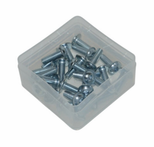Speednutbout M6 x 20 mm zwart - 25 stuks