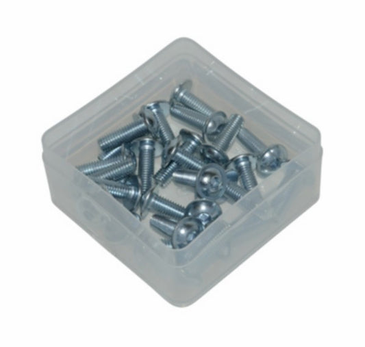 Speednutbout M6 x 25 mm zwart - 25 stuks