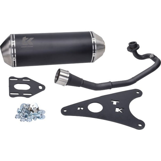Uitlaat Turbokit 4T E-keur Gmax Zwart Nitro 4T, Ovetto 50 4T, Aerox 4T, Neo 4T