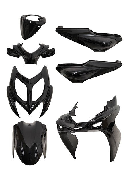Plaatwerkset Glans Zwart Aerox 2013