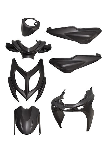 Plaatwerkset Zwart Mat Aerox 2013