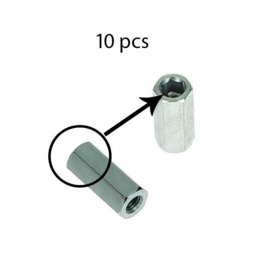 Uitlaatmoer Hoog (Prijs Per 10) M6X25MM 10 Stuks Primavera, Sprint 4T, Zip 4T, Sco Piaggio 4T-2V, Sco Piaggio 4T-4V 833494