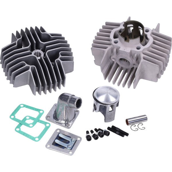 Cilinder Polini met Kop Aluminium Nikasil + Membraan 65cc 43.5mm Puch Maxi 144.0151
