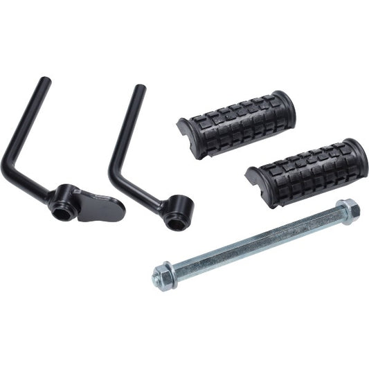 Voetsteunbeugel + Rubbers (Made In EU) Zwart Puch Maxi, Macho