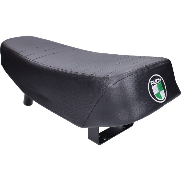 Buddyseat Lang (Made In EU) Puch + Geborduurd Logo Zwart Puch Maxi
