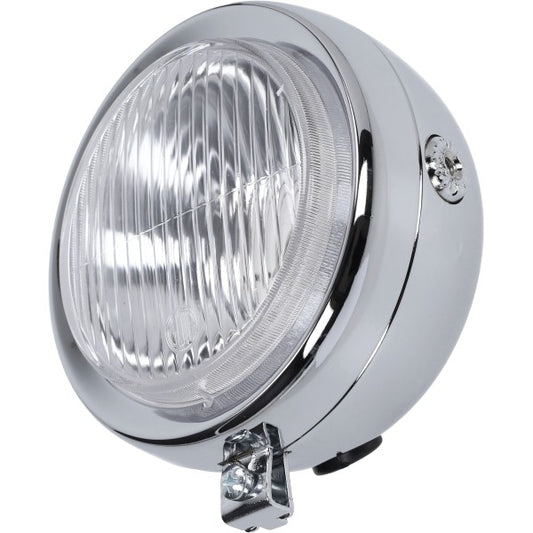 Koplamp Guia Rond (Made In EU) 130mm Chroom Univ, Puch Maxi