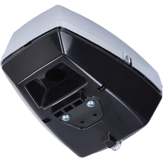 Koplamp DMP Vierkant Plat 115mm Chroom/zwart Puch Maxi