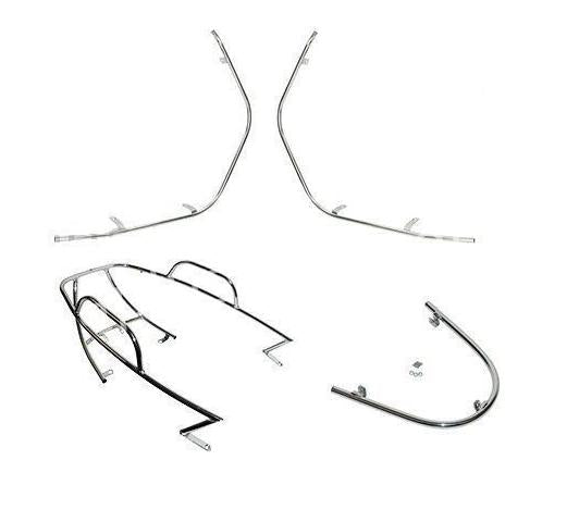 Beugelset Chroom – VX50 / Napoli / Lux (spatbord + voor- & achtervalbeugel)