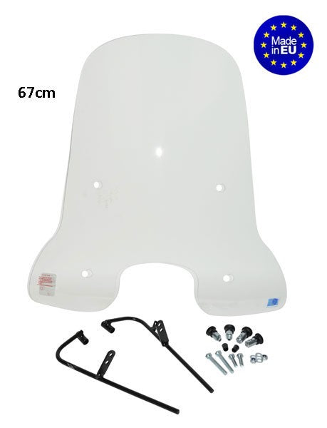 Windscherm Regia hoog Kymco Like 67cm helder met set