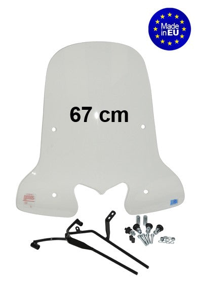 Windscherm hoog Kymco People S 67cm helder Regia 3463