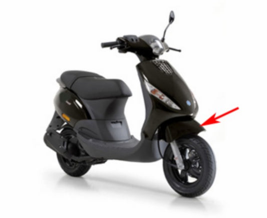 Voorspatbord Piaggio Origineel Zwart Lucido 94 ZIP2000 1B00099600090
