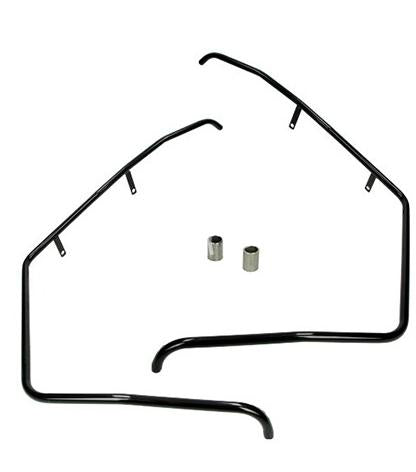 Valbeugels voorzijde – Piaggio Zip – glans zwart