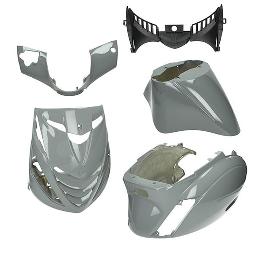 SP kappenset DMP SP Nardo Grey – Nardo Grijs Glans 5-Delig (Piaggio Zip)