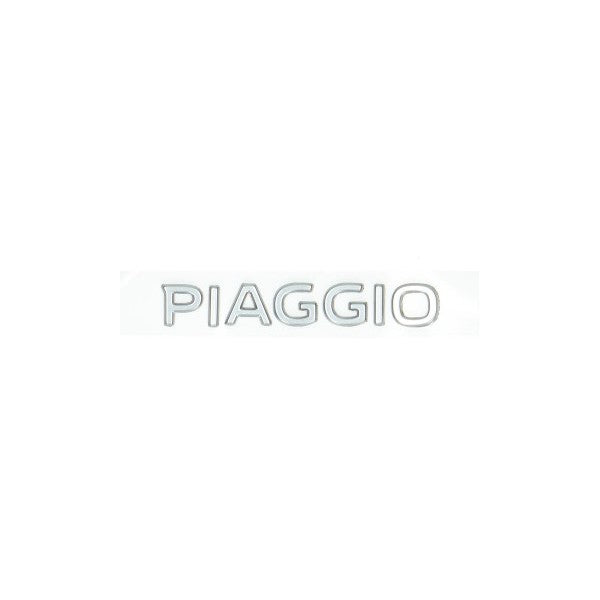 Sticker Piaggio Origineel Woord [Piaggio] Achterscherm 3D Zwart/chroom Zip 4T 2H002014