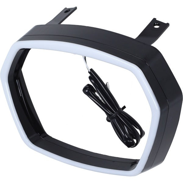 Koplamprand DMP LED EVO-1 Zwart Glans Vespa, Sprint
