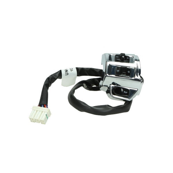 Stuurschakelaar Piaggio Origineel EURO-2/4/5 Links Chroom Primavera, Sprint 1D002471