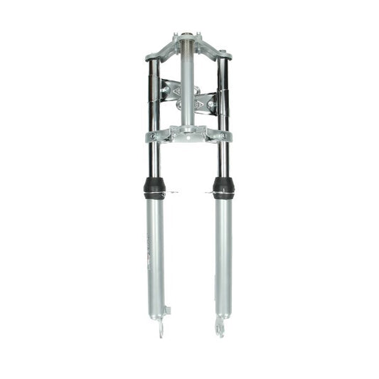 Voorvork EBR Kort Breed Compleet Zilver Puch Maxi