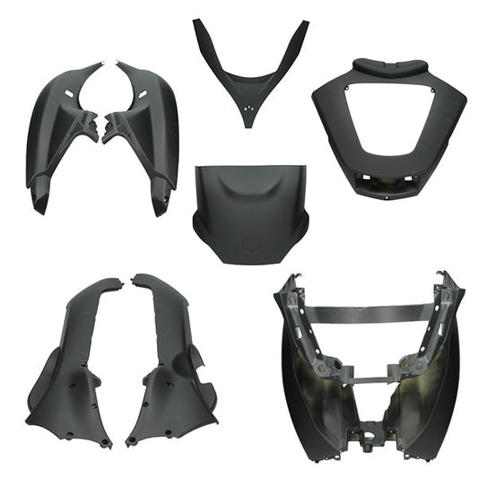 Plaatwerkset MP3 125-500CC 2008-2013 Zwart Mat 8-DELIG